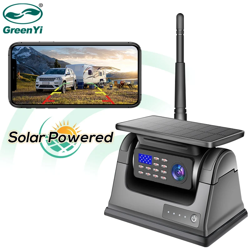 GreenYi Solar Energy 5G WiFi Magnetic Wireless Backup Truck Trailer RVs ...