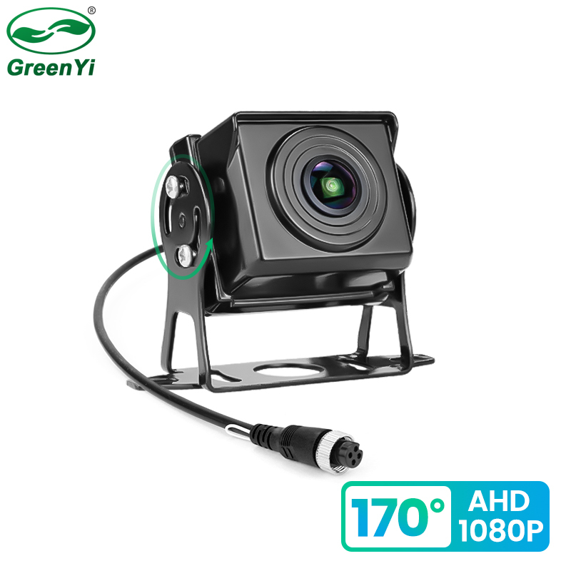 GreenYi 170° AHD 1920*1080P Fisheye Wide Angle Lens High Definition Starlight Night Vision Car Rear View Camera For Bus Truck