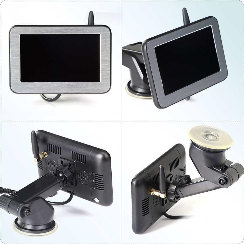 GreenYi Wireless 5'' IPS Screen Parking Monitor AHD 1080P Transmitter HD Rear View Camera For Truck Bus Car Vehicle Night Vision