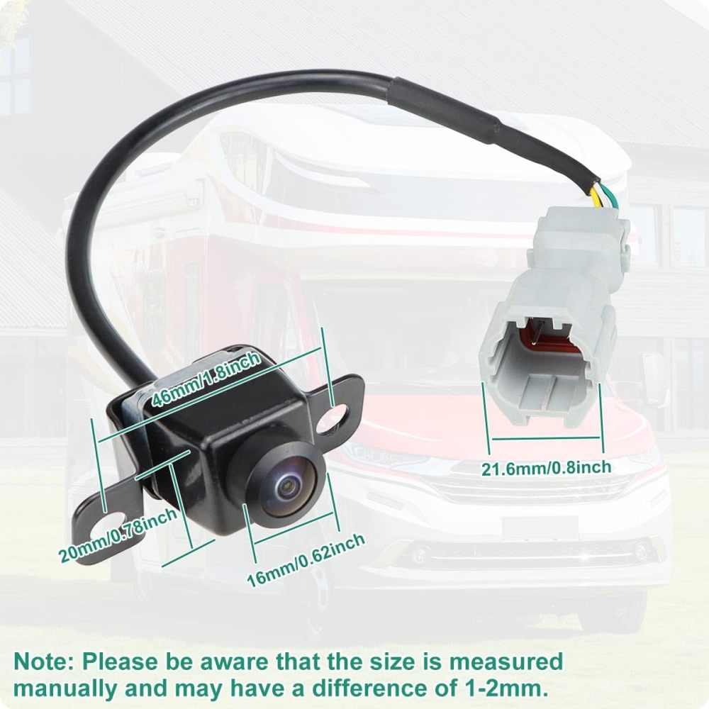 95760-2V100 OE Camera Replacement for Hyundai Veloster 2012-2017, GreenYi Rear Reverse Park Assist Camera Replaces 95760-2V001, 95760-2V002, 95760-3Z003, 590-485, HY1960115, V52740037