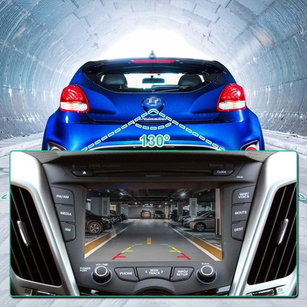 95760-2V100 OE Camera Replacement for Hyundai Veloster 2012-2017, GreenYi Rear Reverse Park Assist Camera Replaces 95760-2V001, 95760-2V002, 95760-3Z003, 590-485, HY1960115, V52740037