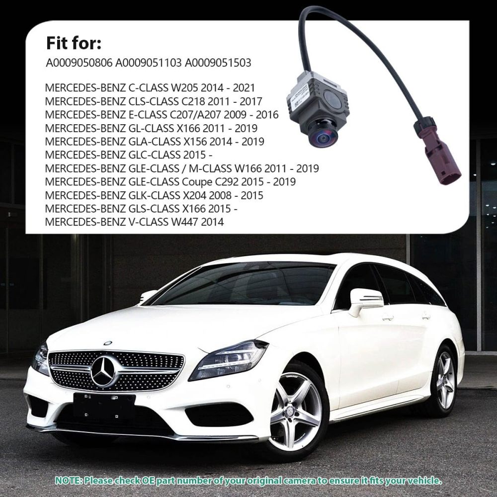 A0009051103 Front View Camera for Mercedes Benz W205 W207 W166 X166 W212 W218 W156, 360° Surround Camera Replaces A0009051503, A0009050806 by GreenYi