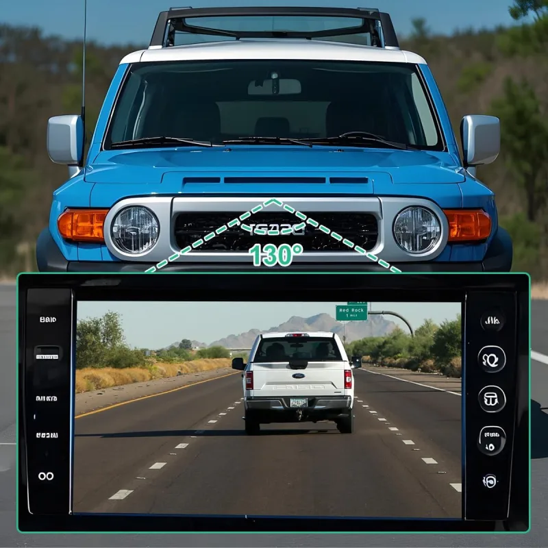 86790-60200 Front View Camera Replacement for Toyota FJ-Cruiser 2007-2014, OE Camera Replaces 8679060200 by GreenYi