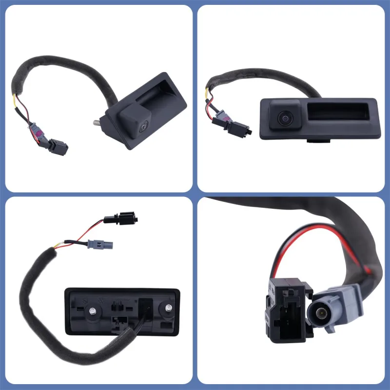 5N0827566AA Backup Rear Camera Replacement for Audi A4 A5 S5 A6 A7 Allroad Q3 Q5 S4 RS5 S6 S7 RS7 SQ5, OE Trunk Handle Camera Replaces 5N0-827-566-AA 5N0827566C 5N0-827-566-C 8K0980551 by GreenYi