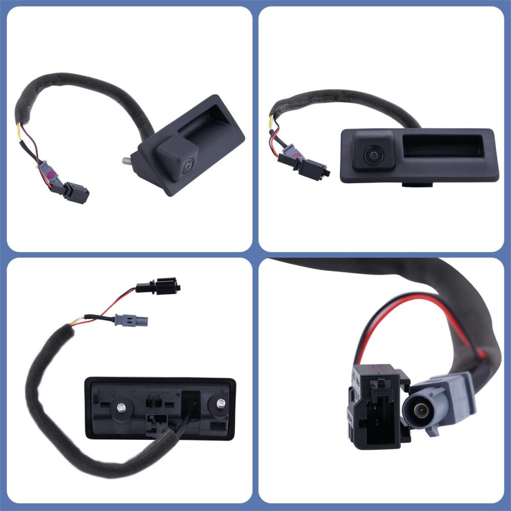 5N0827566AA Backup Rear Camera Replacement for Audi A4 A5 S5 A6 A7 Allroad Q3 Q5 S4 RS5 S6 S7 RS7 SQ5, OE Trunk Handle Camera Replaces 5N0-827-566-AA 5N0827566C 5N0-827-566-C 8K0980551 by GreenYi