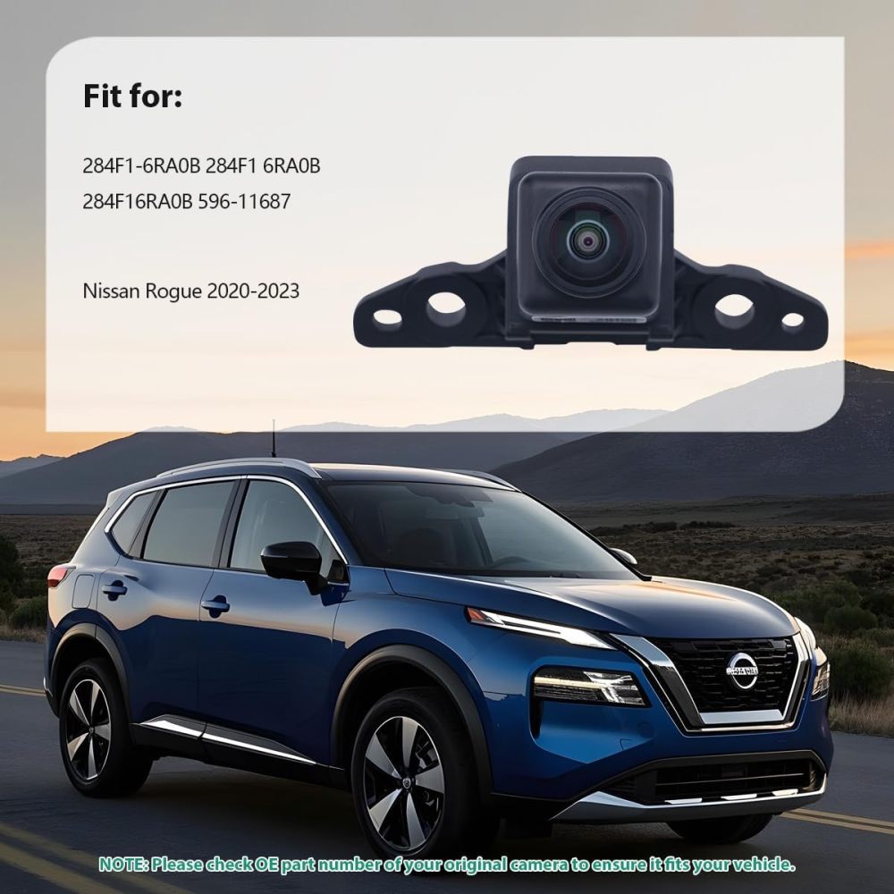 284F1-6RA0B Park Assist Camera Replacement for Nissan Rogue 2020-2023, OE Front View Grill Cam Replaces 284F1 6RA0B 284F16RA0B 596-11687 by GreenYi