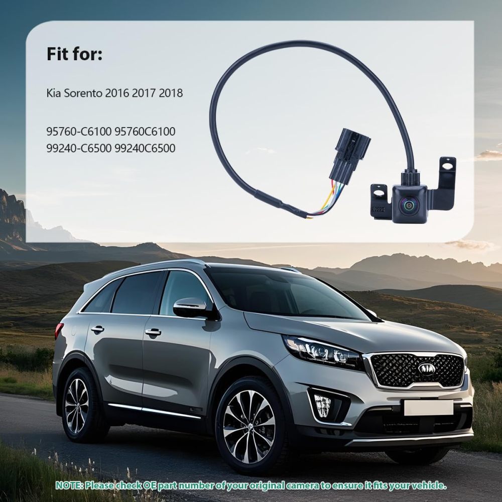 99240-C6500 OE Park Assist Camera Compatible with Kia Sorento 2016 2017 2018, OE Rear Cam Replaces 95760-C6100 95760C6100 99240C6500 by GreenYi