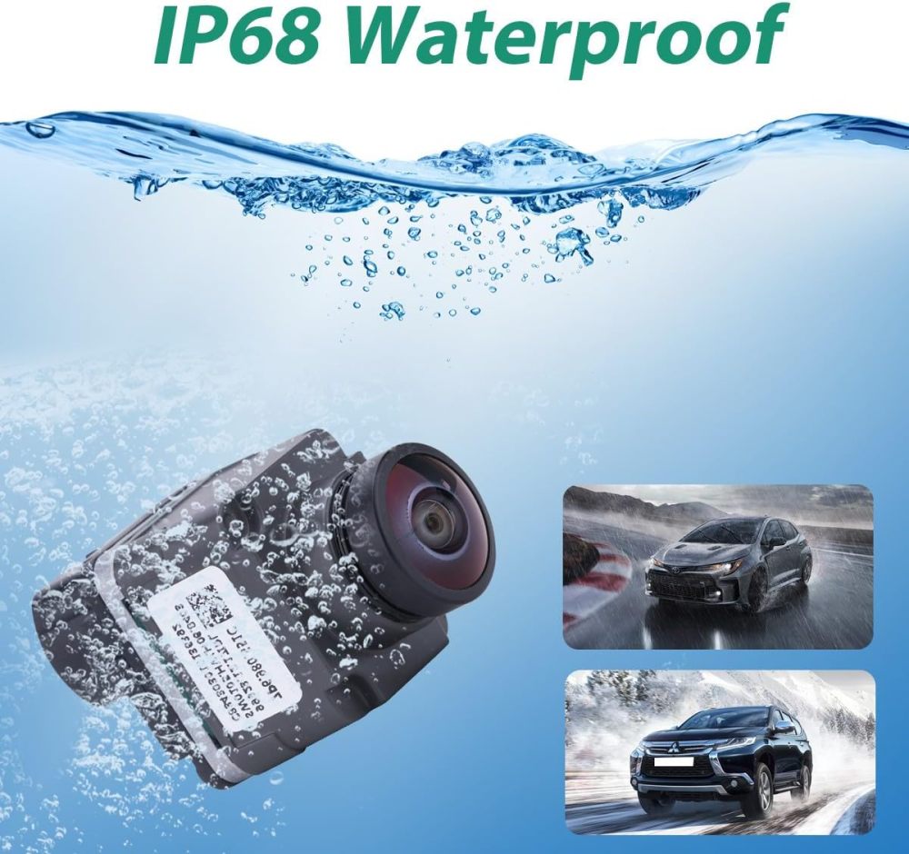 7P6980551C Park Assist Camera Replacement for Audi A6 A7 A8 Q7 RS6 RS7 VW Touareg 2011-2018, OE Rear View Surround Cam Replaces 7P6.980.551C 7P6 980 551 C 7P6980551A 7P6980551B by GreenYi