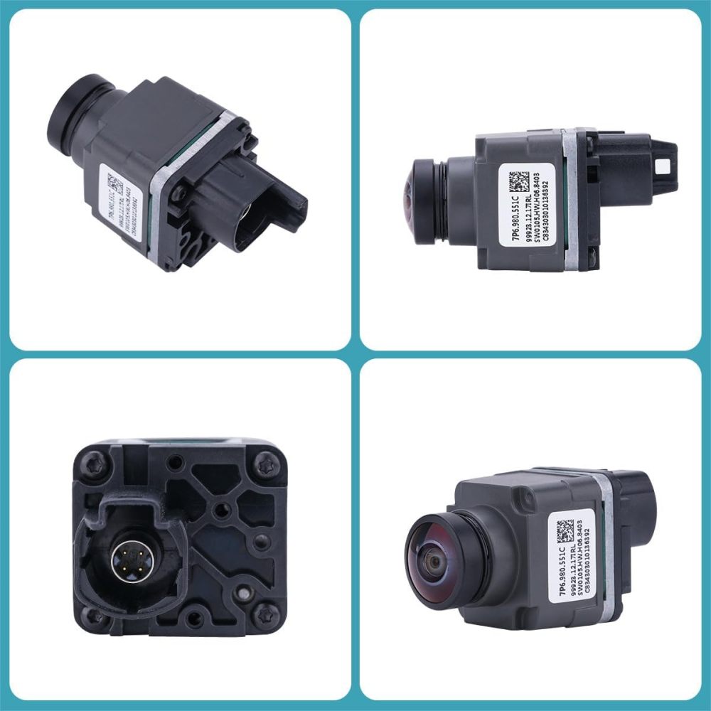 7P6980551C Park Assist Camera Replacement for Audi A6 A7 A8 Q7 RS6 RS7 VW Touareg 2011-2018, OE Rear View Surround Cam Replaces 7P6.980.551C 7P6 980 551 C 7P6980551A 7P6980551B by GreenYi