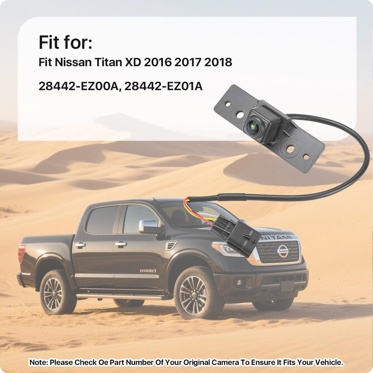 28442-EZ00A Rear View Camera for Nissan Titan XD 2016 2017 2018