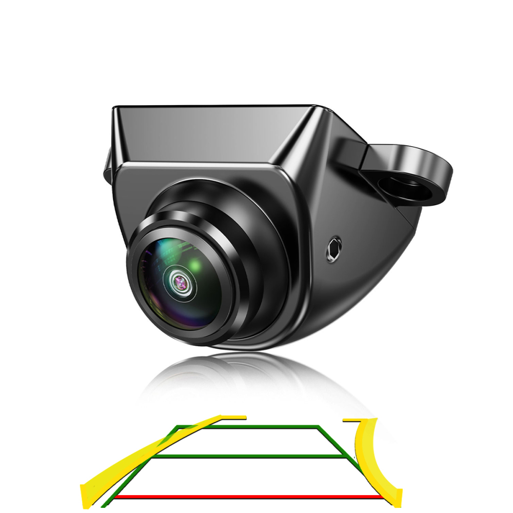 GreenYi Car Backup Camera with Dynamic Trajectory Guide Line, AHD1080P Reverse Rear View Cam, Adjustable Fisheye Lens, Waterproof Night Vision 170 Degree Wide View