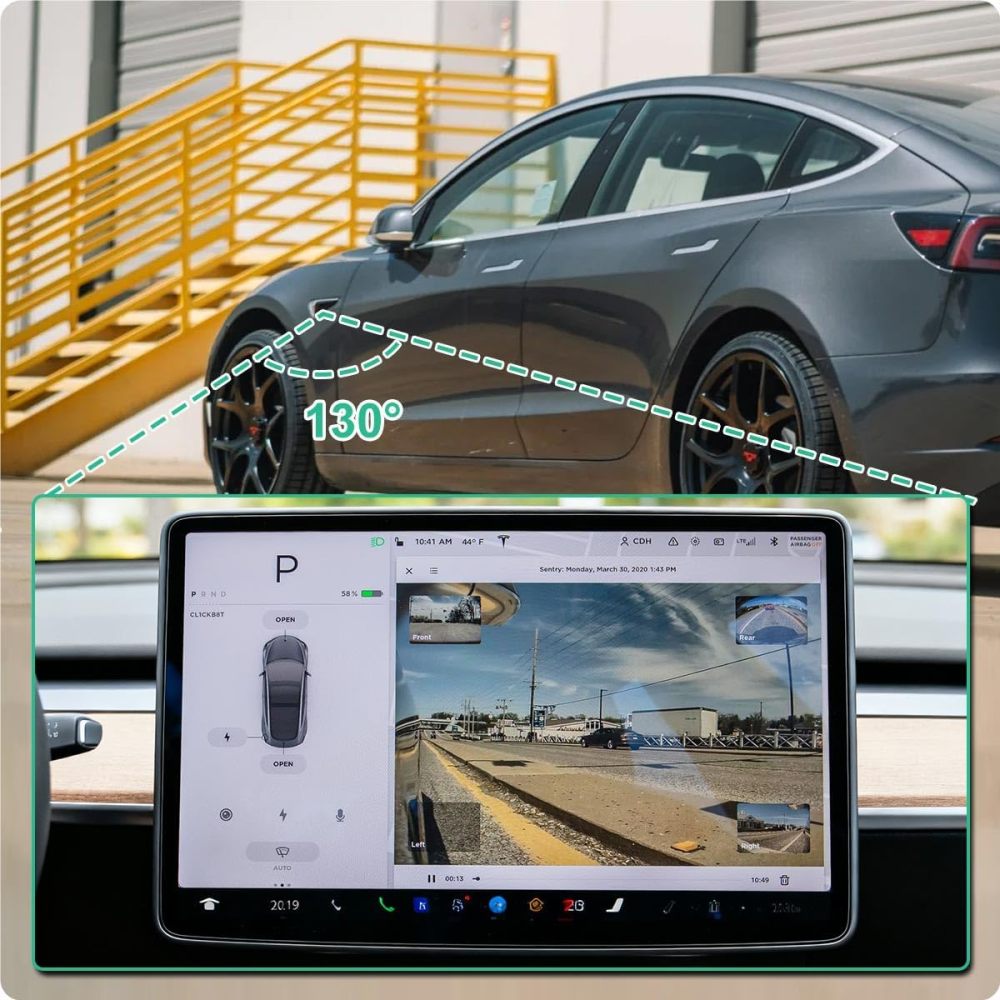 1125106-50-J Front Left Side Fender Camera Replacement for Tesla Model 3 2017-2022 & Tesla Model Y 2017-2022, OE Trun Signal Repeater Wing Cam Replaces 1125106-50-H, 1125106-50-G by GreenYi