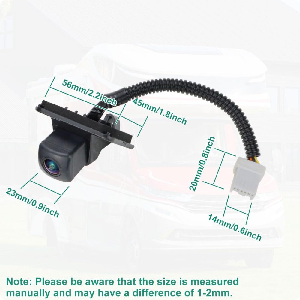 39530-TR3-A51 Rear View Camera Replacement for Honda Civic 2013 2014 2015, OE Backup Cam Replaces 9590-447, 39530TR3A51, 590447, HO1960103, 16548842, PAC156, 193843081364 by GreenYi