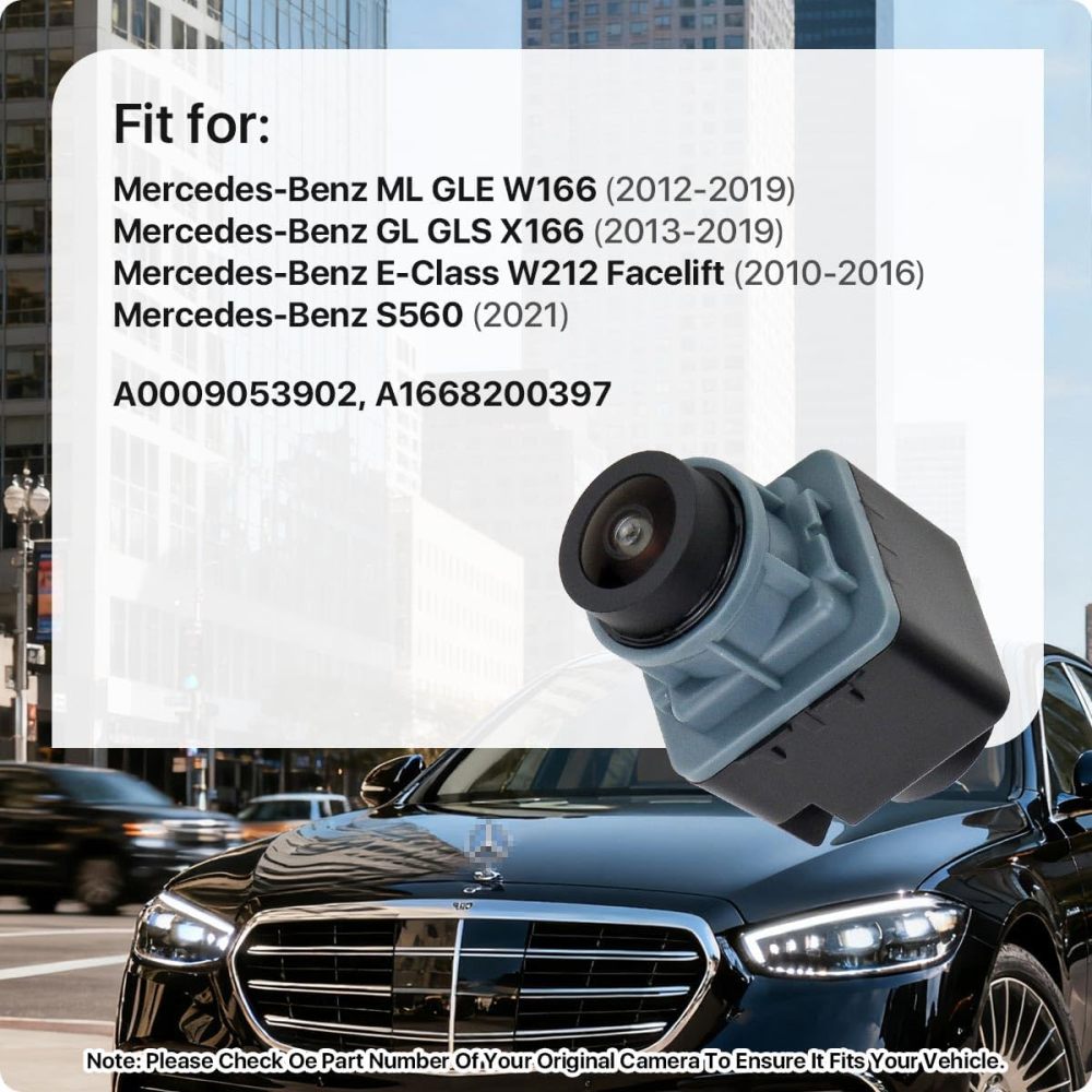 A0009053902 Surround 360 Front Rear Left Right View Camera Replacement for Mercedes-Benz ML GLE W166 GL GLS X166 E-Class W212 S560, OE Cam Replaces A1668200397 by GreenYi