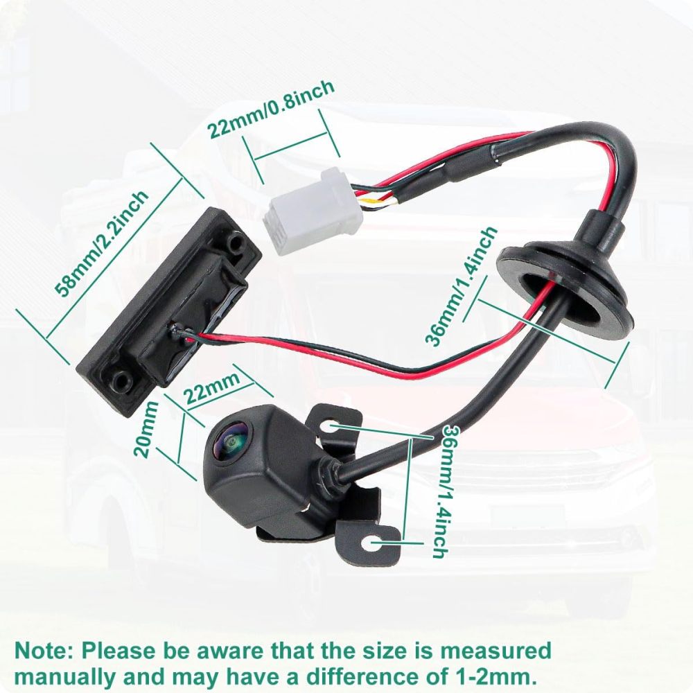95760-4L011 Rear View Camera Replacement for Hyundai Solaris 2014, Hyundai Accent 2014 and Hyundai Sonata 2017, OE Backup Cam Replaces 957604L011 by GreenYi