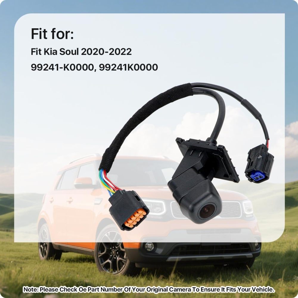 99241-K0000 Rear View Camera Replacement for Kia Soul 2020-2022, OE Backup Cam Replaces 99241K0000 by GreenYi