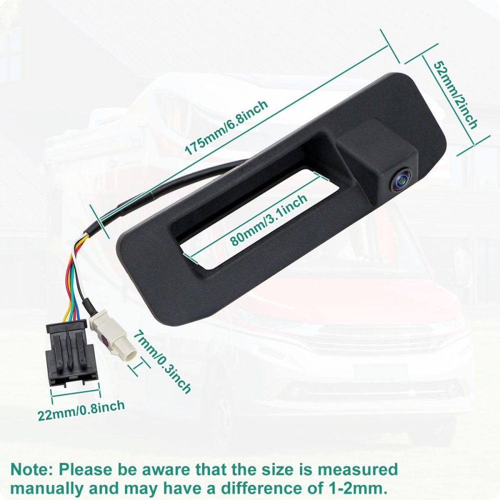 A0009054703 Rear View Trunk Handle Camera Replacement for Mercedes Benz B Class B250 GL Class GL450 X166 GLK Class GLK250 ML63 S-Class SL550, OE Backup Cam Replaces A2319059100, A1669052501 by GreenYi