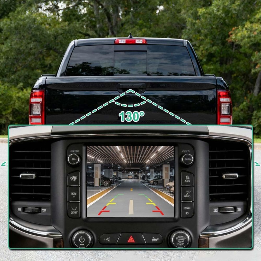 68414414AA Rear View Camera Replacement for Ram 1500 2019 2020 2021, OE Backup Cam Replaces 68322864AF, CH1960131 by GreenYi