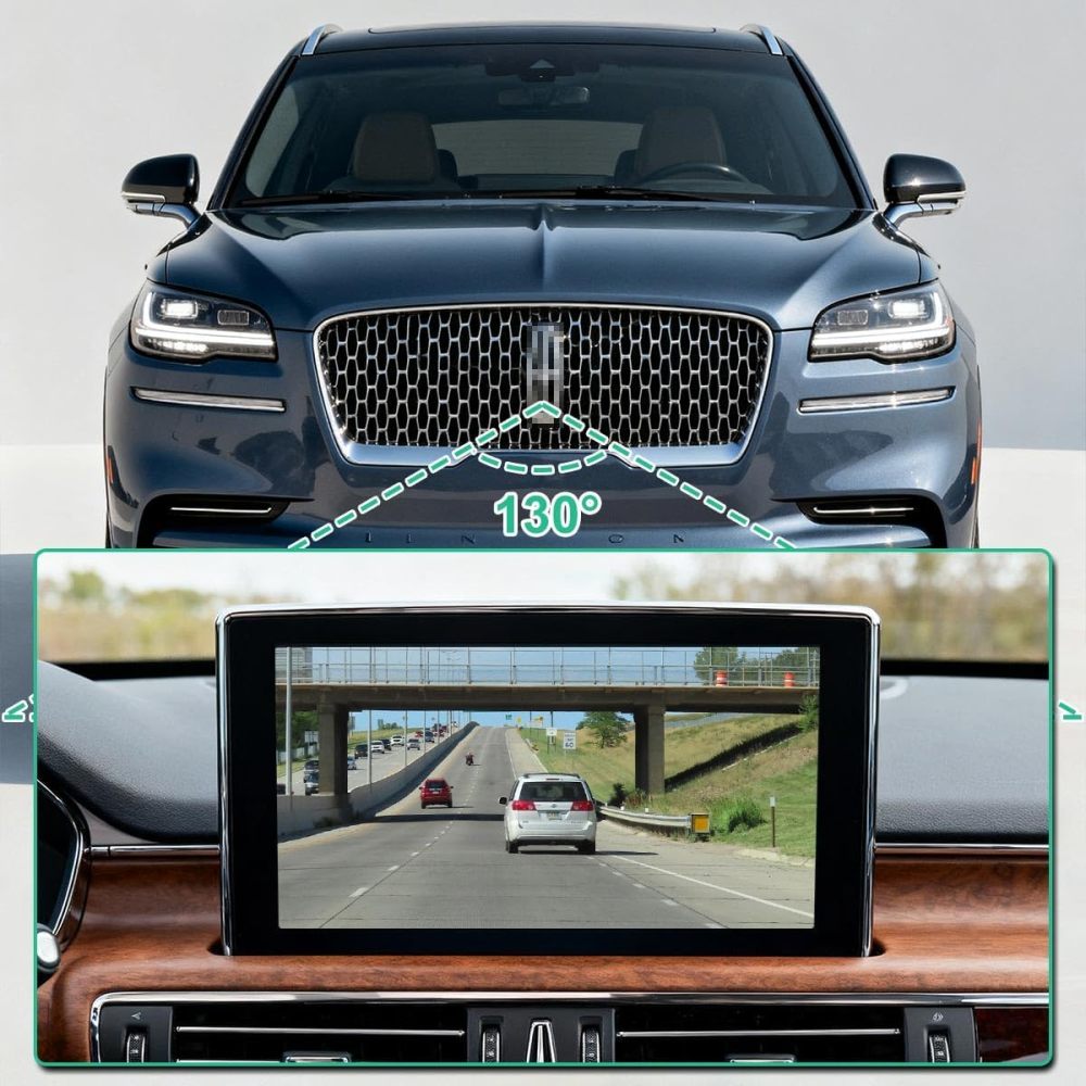 GD9T-19H222-AE Front Grille Camera Replacement for Lincoln Continental 2017-2018 & Lincoln Aviator 2020-2023, OE Cam Replaces GD9T-19H222-AF, GD9T-19H222-AB, GD9Z-19G490-J, GD9Z-19G490-N by GreenYi