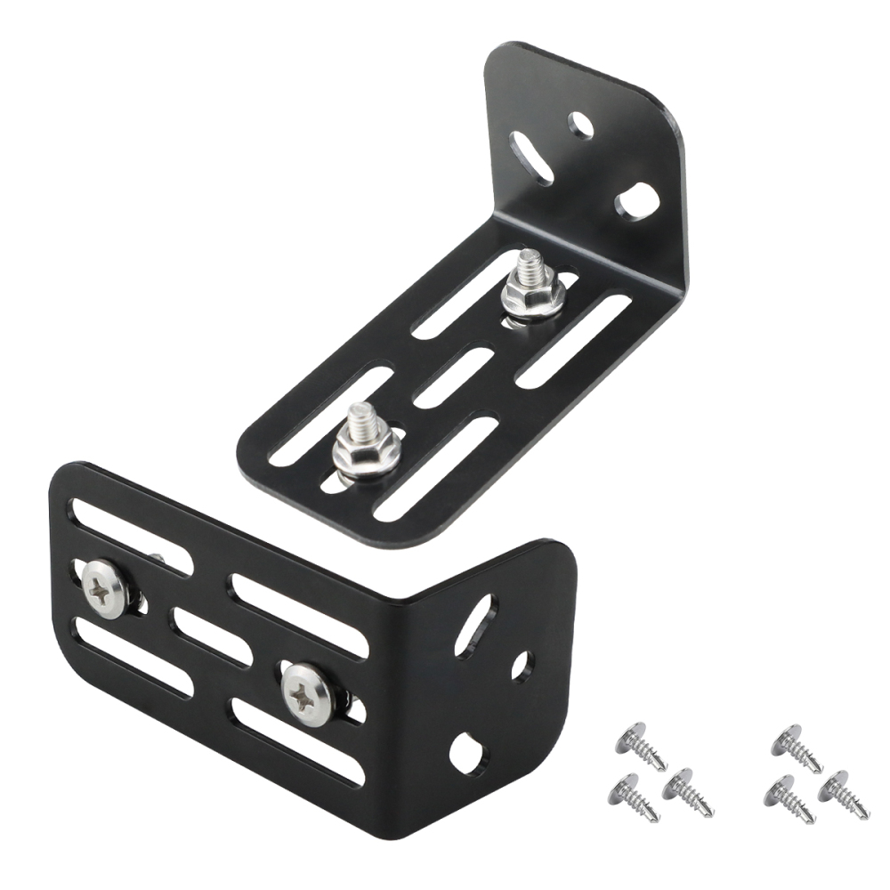 Universal Vehicle Iron Metal Bracket, GreenYi Adjustable L Shape Right Angel Multi-Function Camera Stand Mount, Only Installation Holder for Truck Camera (2PCS)