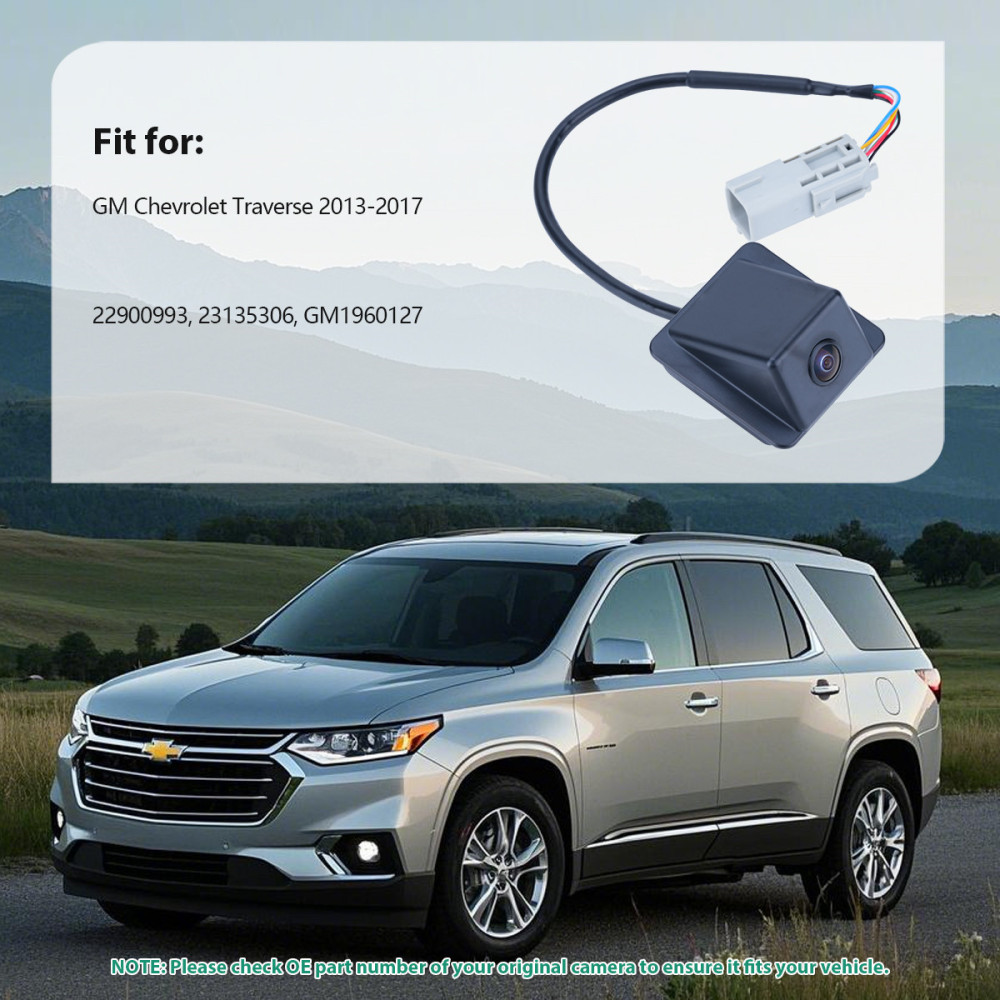 22900993 OE Park Assist Camera Replacement for GM Chevy Traverse 2013-2017, OE Rear Cam Replaces 23135306, GM1960127 by GreenYi
