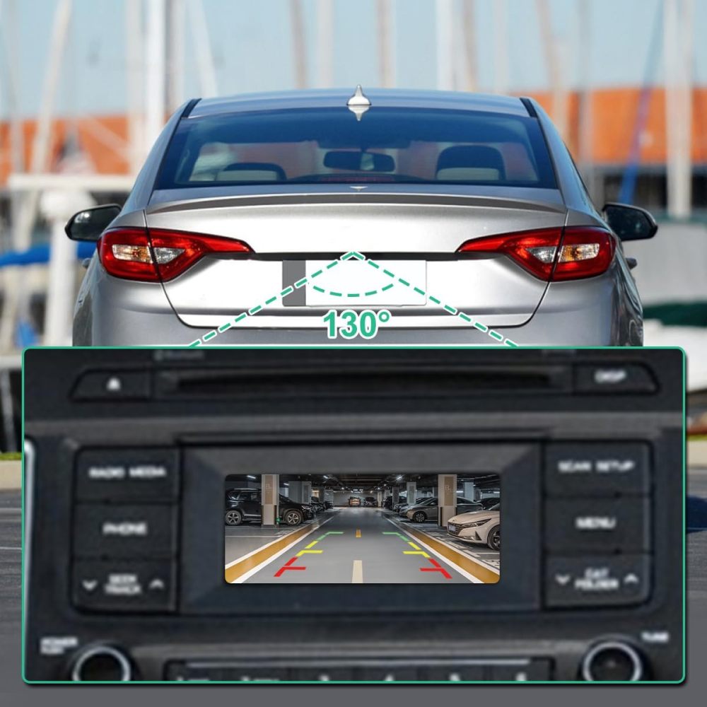 95760-E6201 OE Backup Camera Replacement for Hyundai Sonata 2015-2017, GreenYi Rear View Reverse Rear Park Assist Camera Replaces NO. 95760-C2101, 95760-E6200 95760-E6100
