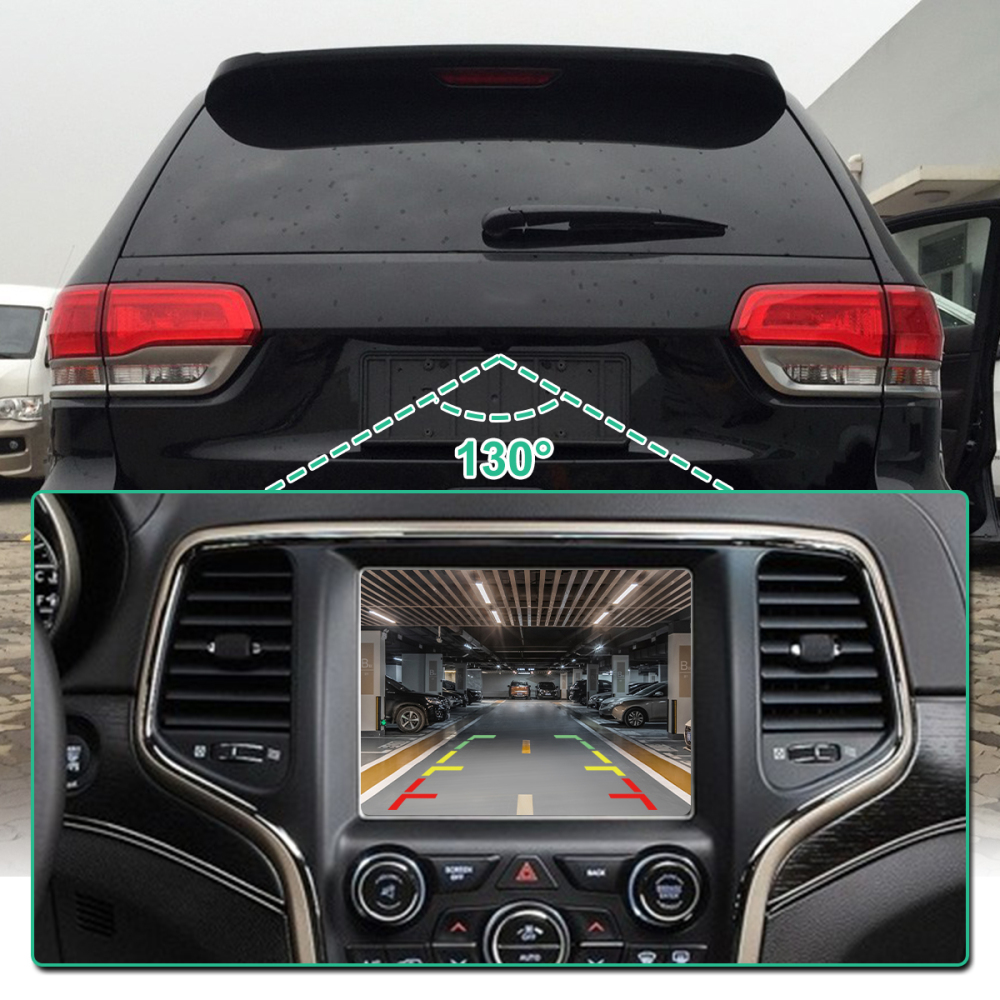 GreenYi OE Backup Camera (Part # 68137943AD) Fit for Jeep Grand Cherokee (2014 2015) - Replaces Part # 590-071 68137943AE 68137943AF 68137943AG 68137943AH 68375333AA