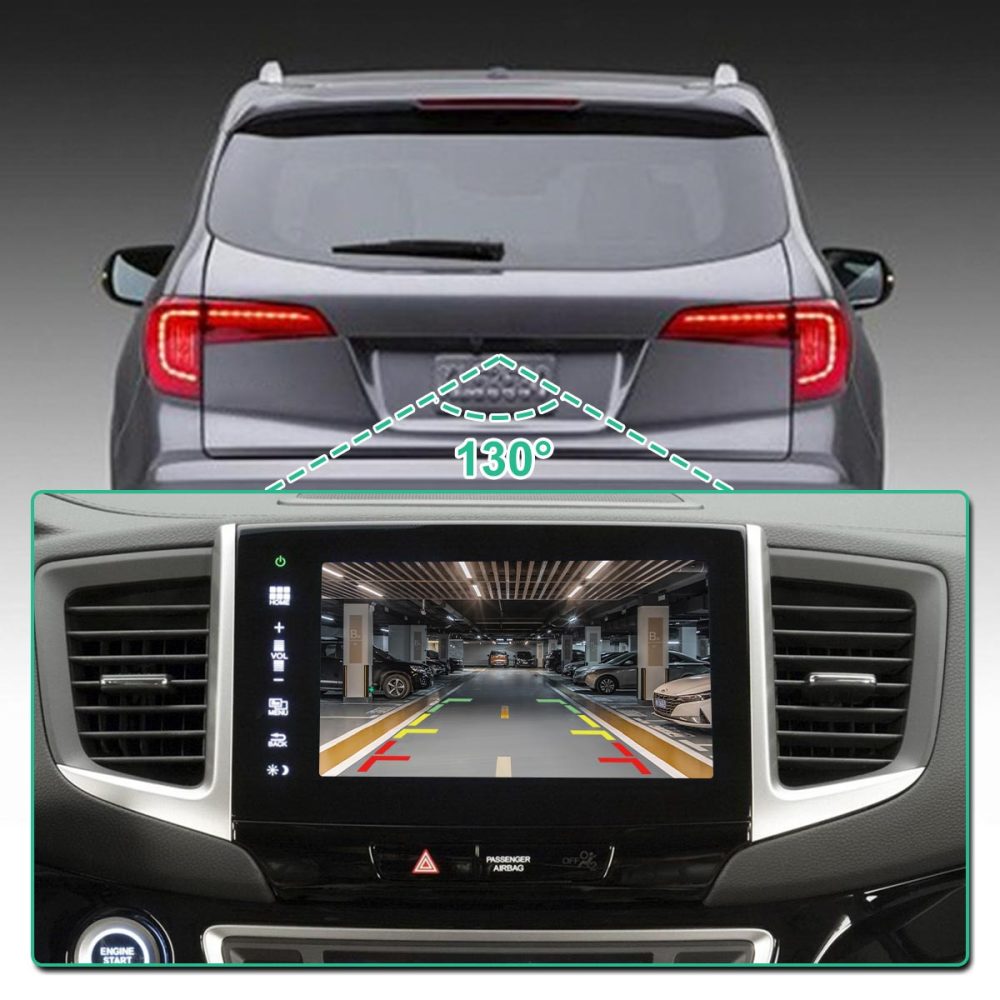 39530SZAA01 Rear View Backup Camera Fit for Honda Pilot 2012 2013 2014 2015, GreenYi Parking Assist Cam Replaces OE Number 39530-SZA-A01, HO1960125, HO1960111