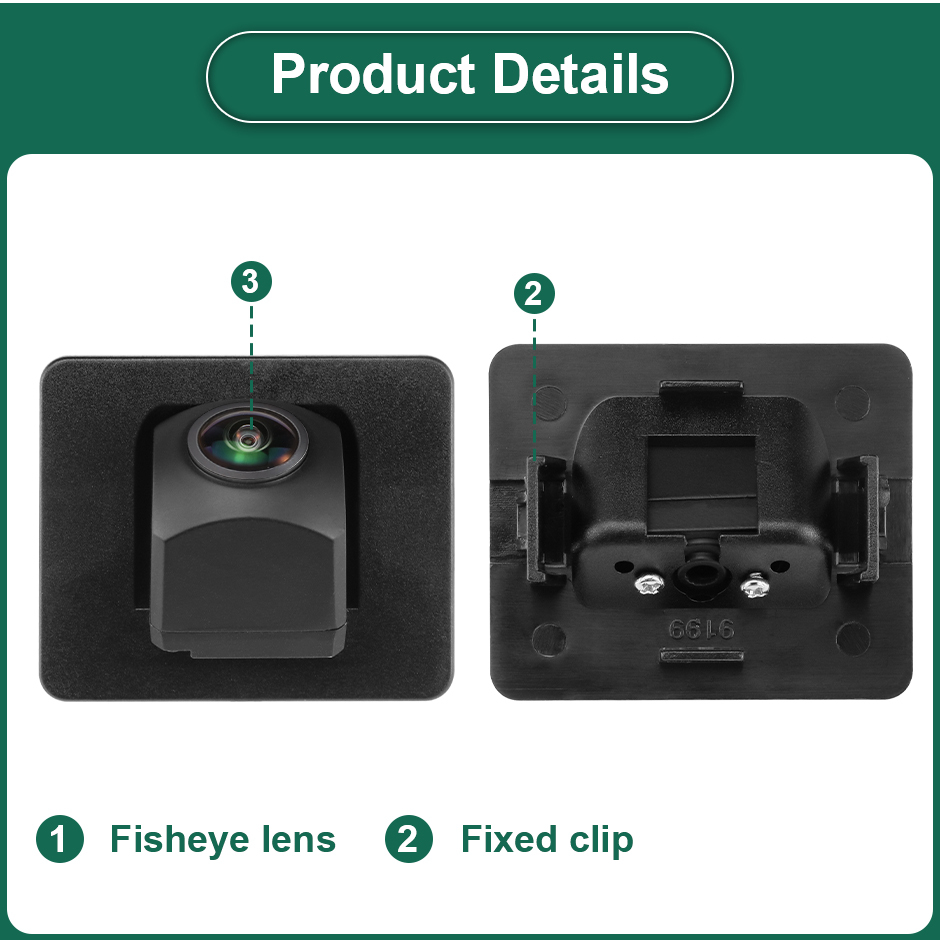 Full HD AHD 1080P Fisheye Lens Vehicle Reverse Backup Rear View Camera For Mazda 3 Mazda3 Axela BM Sedan 2014~2018