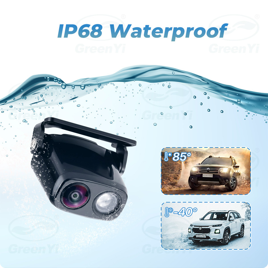 GreenYi AHD Laser Projection HD Car Rear View Camera 170° Fisheye Lens Full HD Night Vision Waterproof Universal Backup Camera