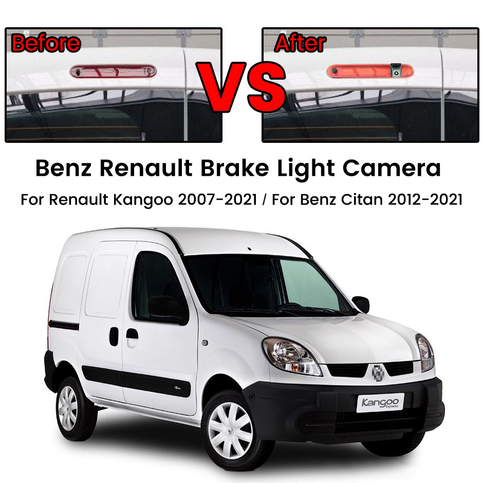 GreenYi AHD Brake Light Reverse Camera For Opel Renault Kangoo 2007-2021 Mercedes Benz Citan Tourer W415 Micro Camper 2012-2021