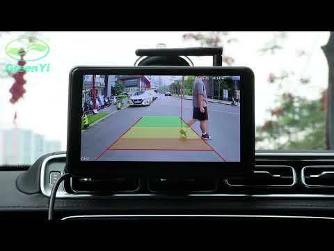 2 Magnetic Solar Charging Wireless Parking Camera with 7'' DVR Monitor BSD Blind Spot Alarm, for Trucks/RV/Trailer/Forklift