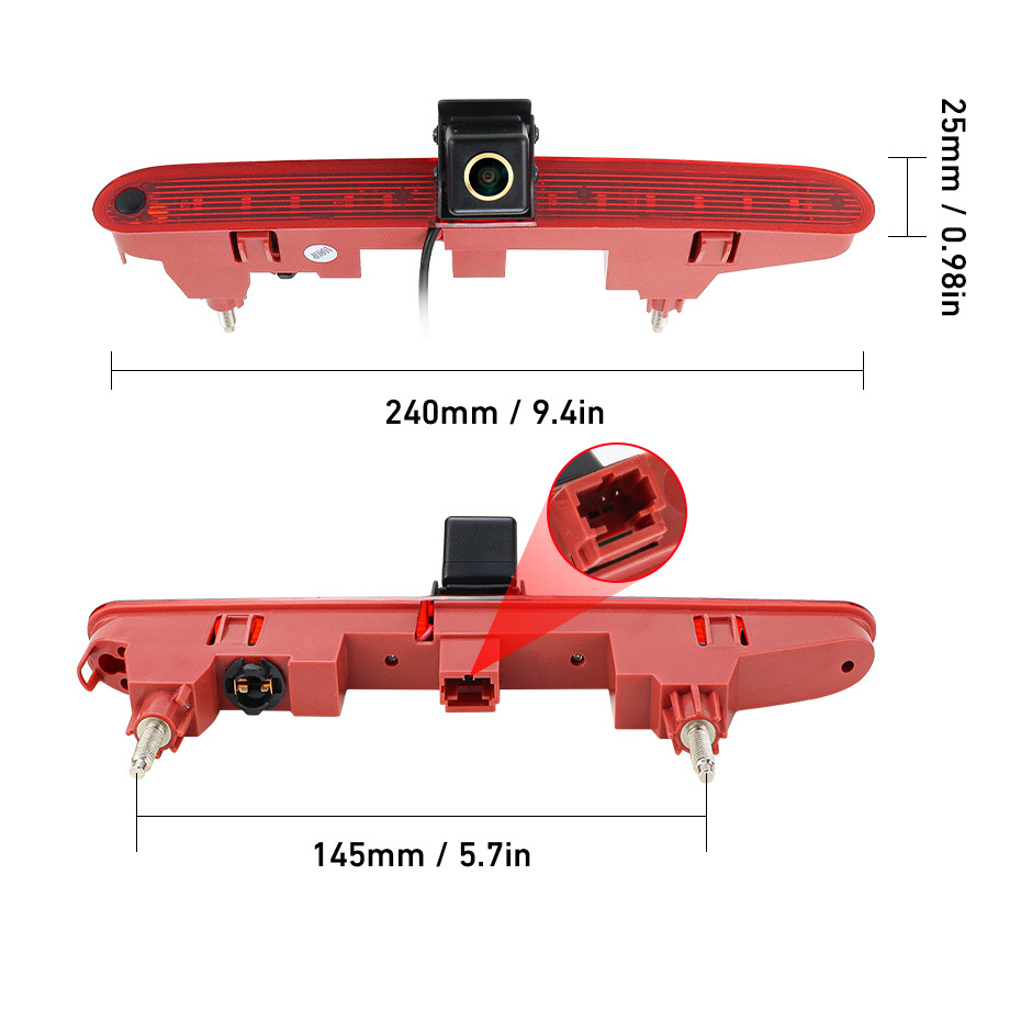 AHD 1080P Car Brake Light Rear View Reverse Camera For Citroen Berlingo Peugeot Partner II 2008-2016 Waterproof Backup Camera