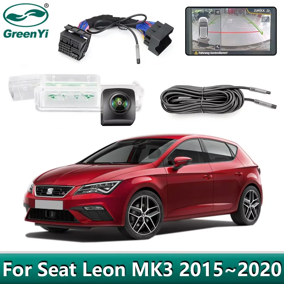 GreenYi Dynamic Trajectory Canbus Data Car Original Canbus Data Reverse Backup Camera For Seat Ibiza 5F 6F KJ1 leon 2015~2024
