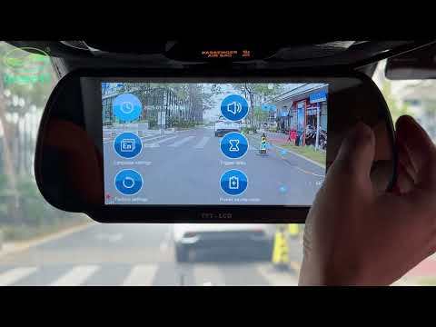 7 Inch Wireless AHD1080P BSD Mirror Car Monitor DVR Recorder With Reverse Backup Camera for Truck RV Trailer Camper Pickups