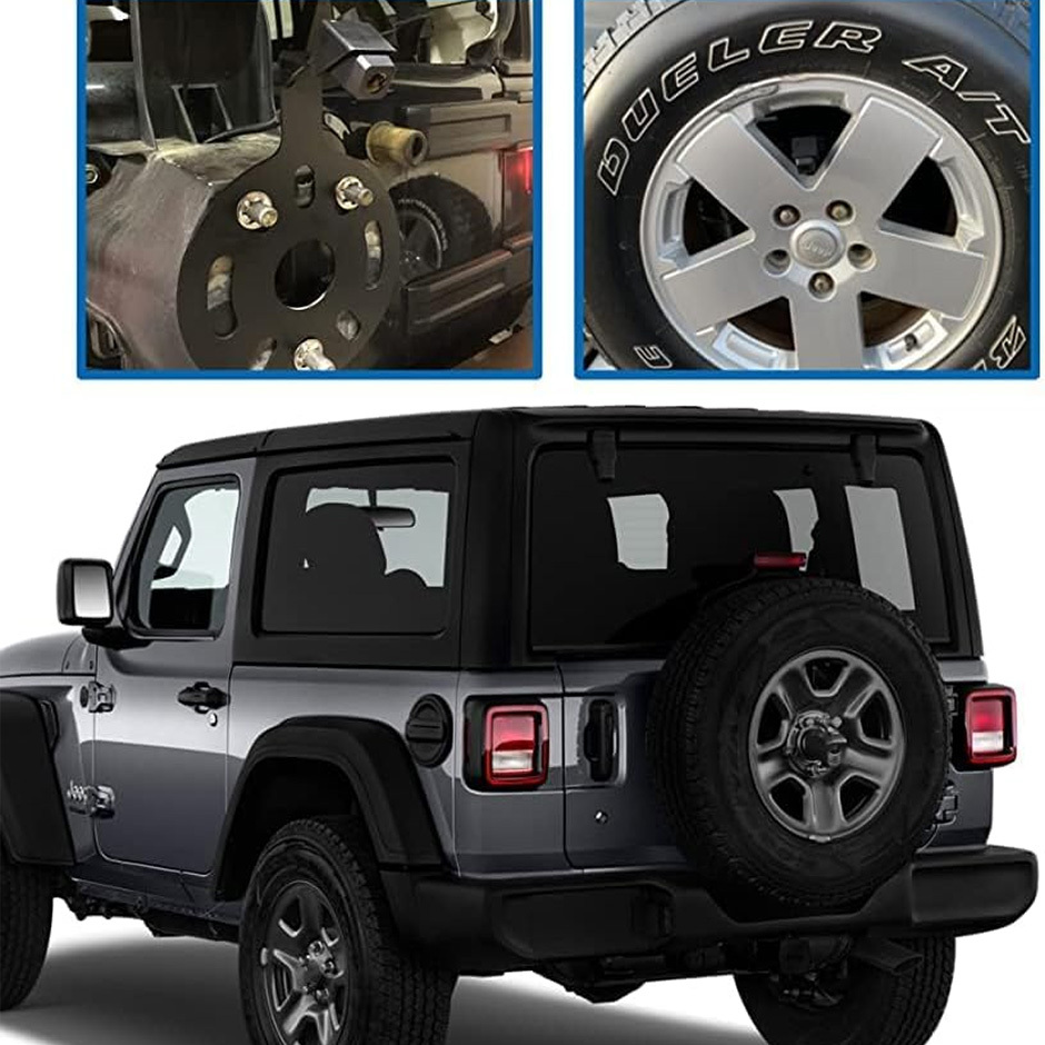 Classic 1.0 Backup Camera for Jeep Wrangler Spare Tire Mount 2007-2018, Rear View Reverse Aftermarket Camera for JK JKU Rubicon Sahara Sport Unlimited Removable Guidelines w/OEM Monitor Adapter