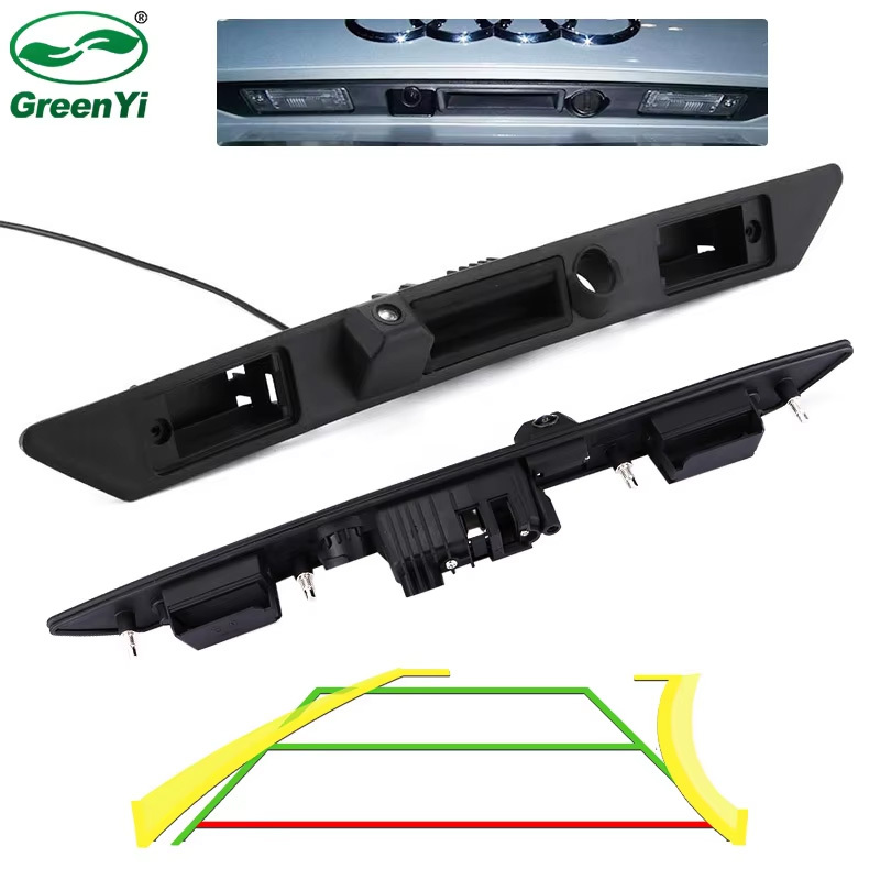 170 Degree AHD 1080P Car Trunk Handle Reverse Camera For Audi A3 A4 A6 B6 B7 S3 S6 A8 RS4 RS6 A5 Q7 2010-2014 Dynamic Trajectory