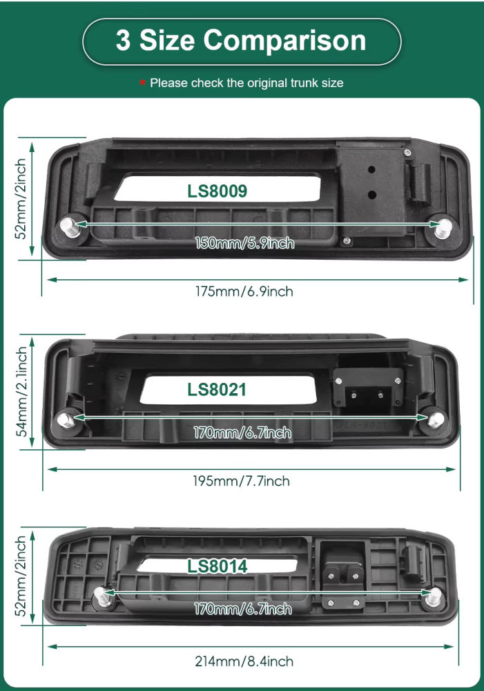HD AHD 1080P Vehicle Rear View Trunk Handle Camera For Mercedes Benz ML A180 A200 A260 GLA GLC GLE CLK X166 W166 Vito Viano W447