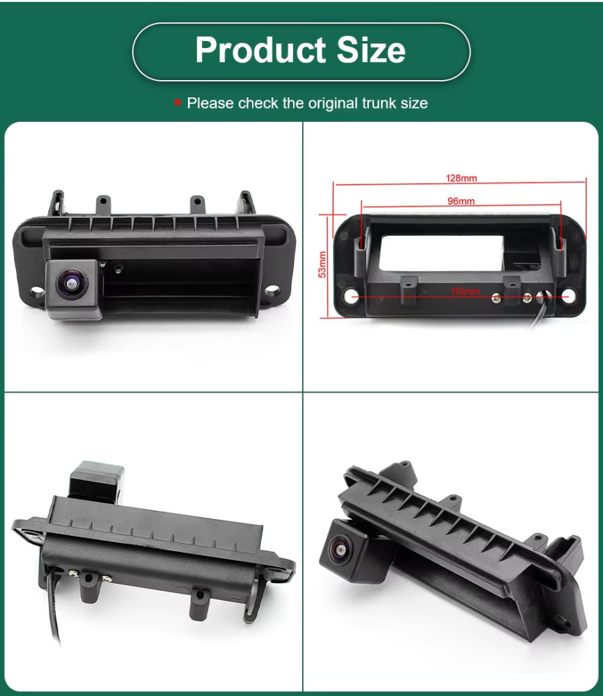 AHD 1080P Trajectory Vehicle Reverse Backup Trunk Handle Camera For Mercedes Benz C Class C180 C200 C260 MB W204 W205 S204 W212