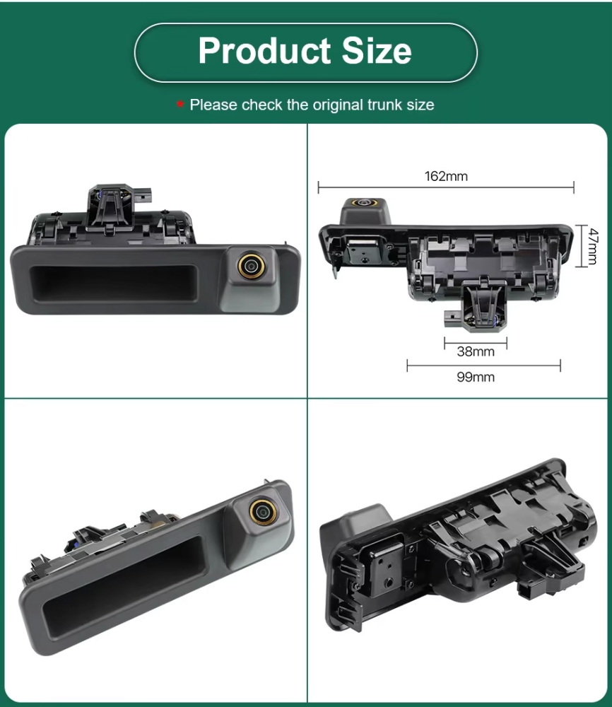 AHD 1080P Vehicle Trunk Handle Rear View Camera for BMW 5 Series F10 F11/ Bmw3 F30 F31 F32/X3 F25/X4 F26/X5 F15/X6 F16