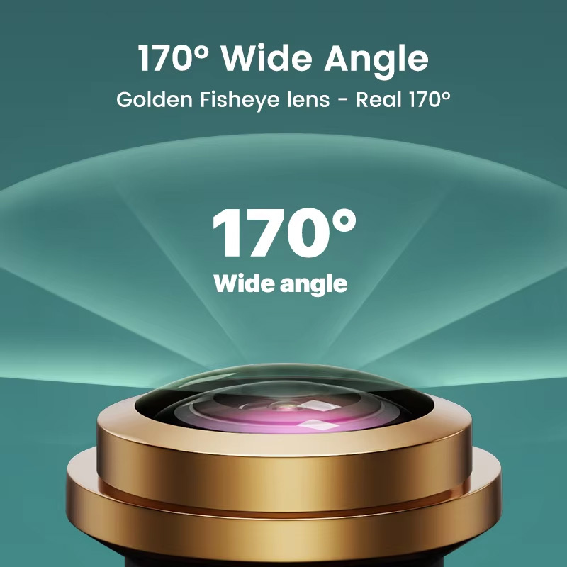 GreenYi 1080P Full HD 170° Golden Lens Car Rear View Camera Fisheye Night Vision Reverse AHD 4 Pin Vehicle Chrome Parking Camera
