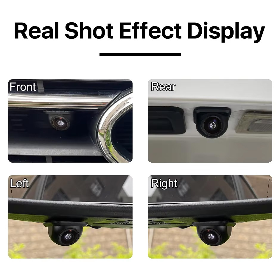 GreenYi AHD Vehicle Car Rear Front Side View Camera 170° Fisheye HD Night Vision Waterproof Straw Hat Camera Drill Bit Included