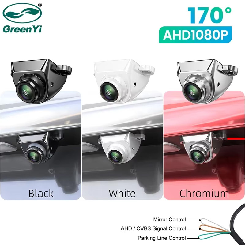 GreenYi AHD 1920x1080P Car Rear View Camera 170° Fisheye Lens Vehicle Full HD Night Vision Backup Reversing Front Cameras C999