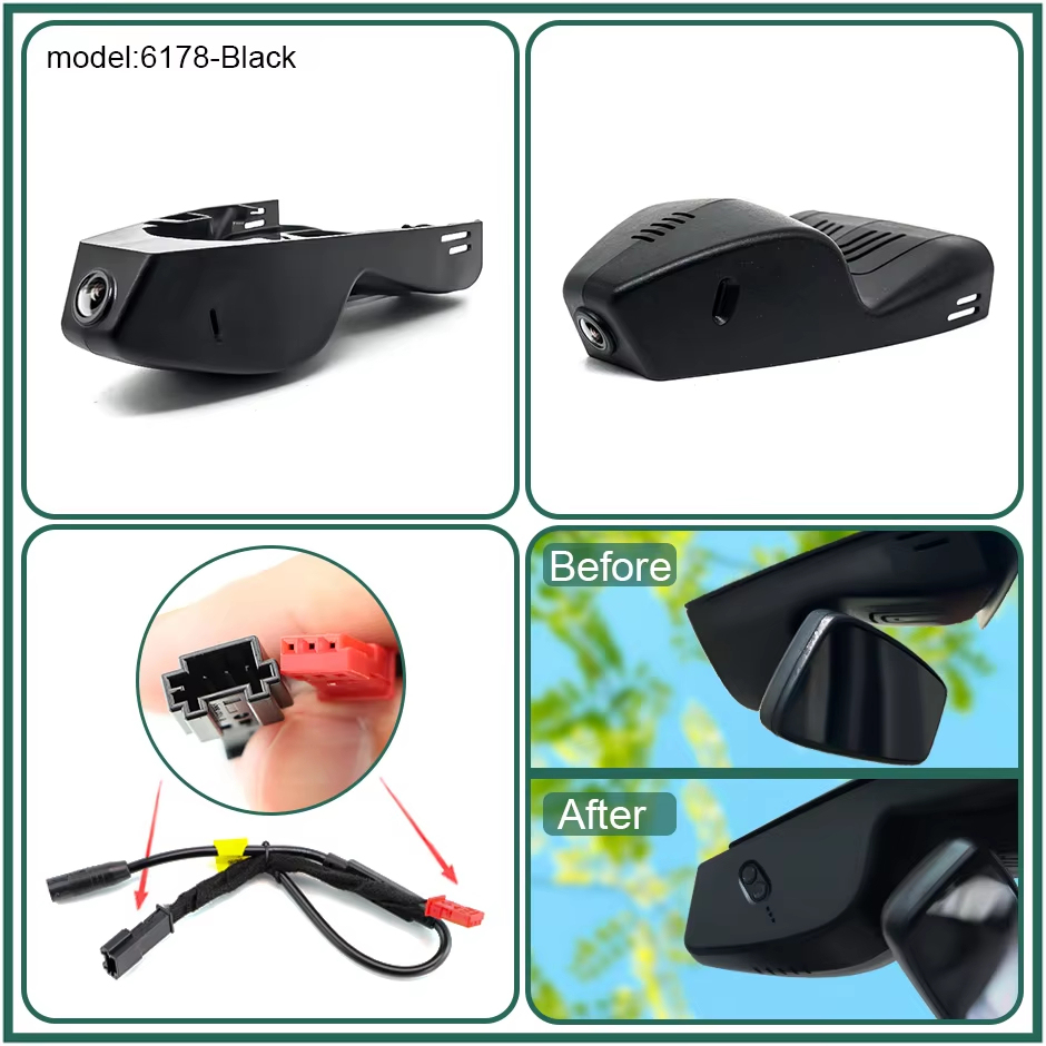 Plug and Play Hidden 4K Dash Cam Car DVR Front Rear Camera For Bmw X5 X6 X7 Bmw 3/4 Series Bmw i3 M2 2019-2023 WiFi App