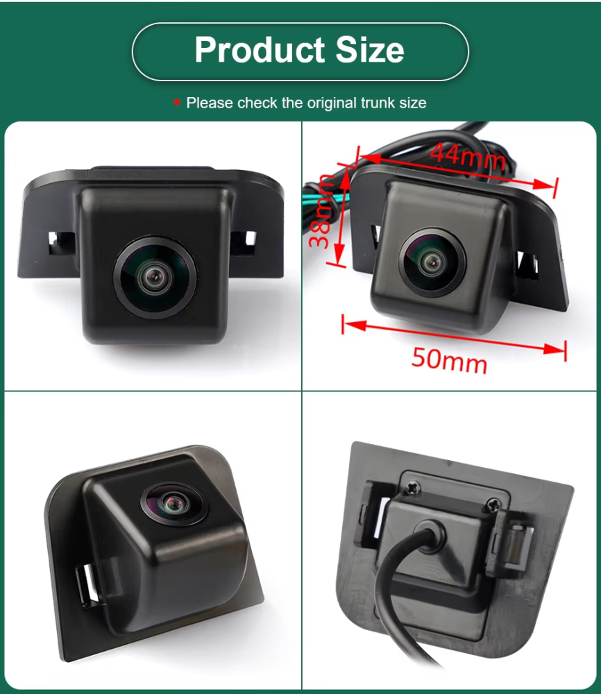 GreenYi CCD AHD 1920x1080P Night Vision Car License Plate Light Rear View Camera For Toyota Prius 2011-2014 Trunk Reserved Hole