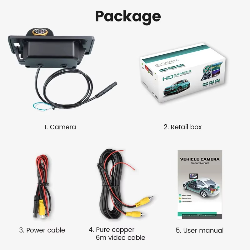 Ownice for AUDI A1 A4 (B8) A5 S5 Q5 TT / PASSAT R36 170° HD 1080P Car Rear View Camera Night Vision Reverse Reversing 4 pin AHD