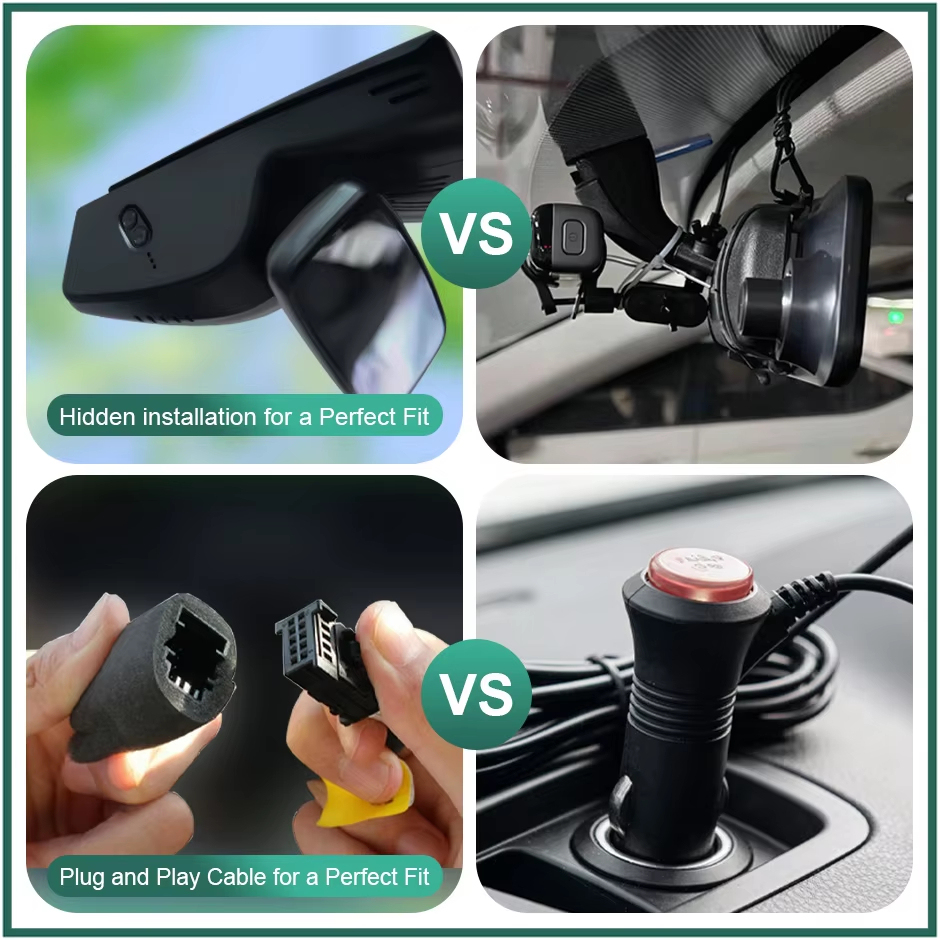 Plug and Play Hidden 4K Dash Cam Car DVR Front Rear Camera For Bmw X5 X6 X7 Bmw 3/4 Series Bmw i3 M2 2019-2023 WiFi App