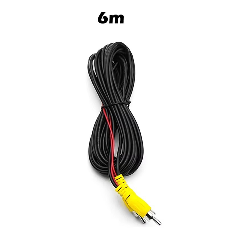 GreenYi AV RCA Cable 6M 10M 15M 20M for Rear View Camera with Video Trigger Wire Connecting Car Parking Rearview Monitor