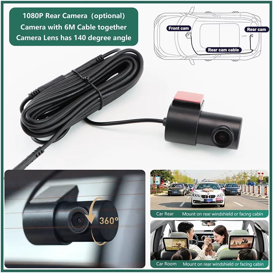 Plug and Play Hidden 4K Dash Cam Car DVR Front Rear Camera For BMW Mini Countryman Cooper S F56 One 2013-2022 Video Recorder