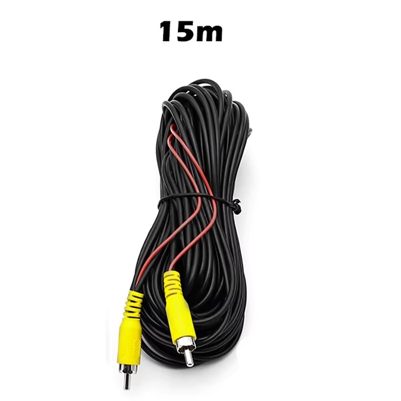 GreenYi AV RCA Cable 6M 10M 15M 20M for Rear View Camera with Video Trigger Wire Connecting Car Parking Rearview Monitor